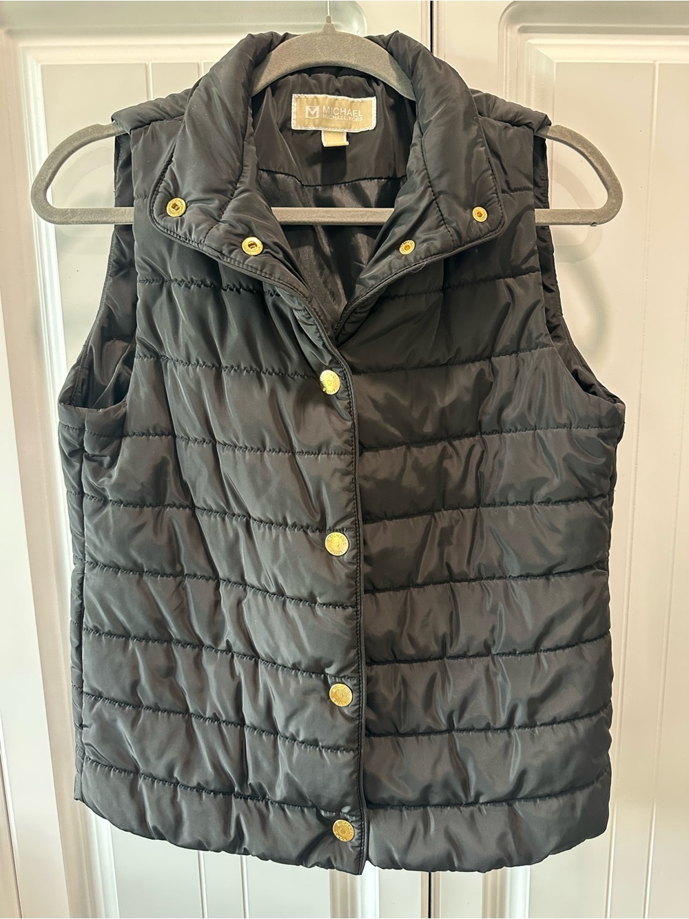 Michael Kors Black Interior Label Puffer Jacket